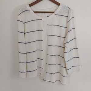 Habitat Cotton Blend Relaxed Top Size Large